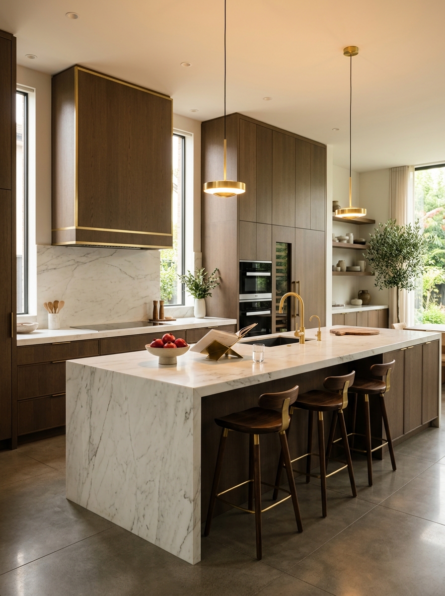 Belgravia Marble Kitchen - Contemporary Kitchen